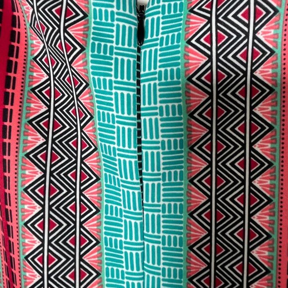 Signature by Robbie Bee Handkerchief Hem Maxi Dress 16W Boho Multicolor - Picture 12 of 12